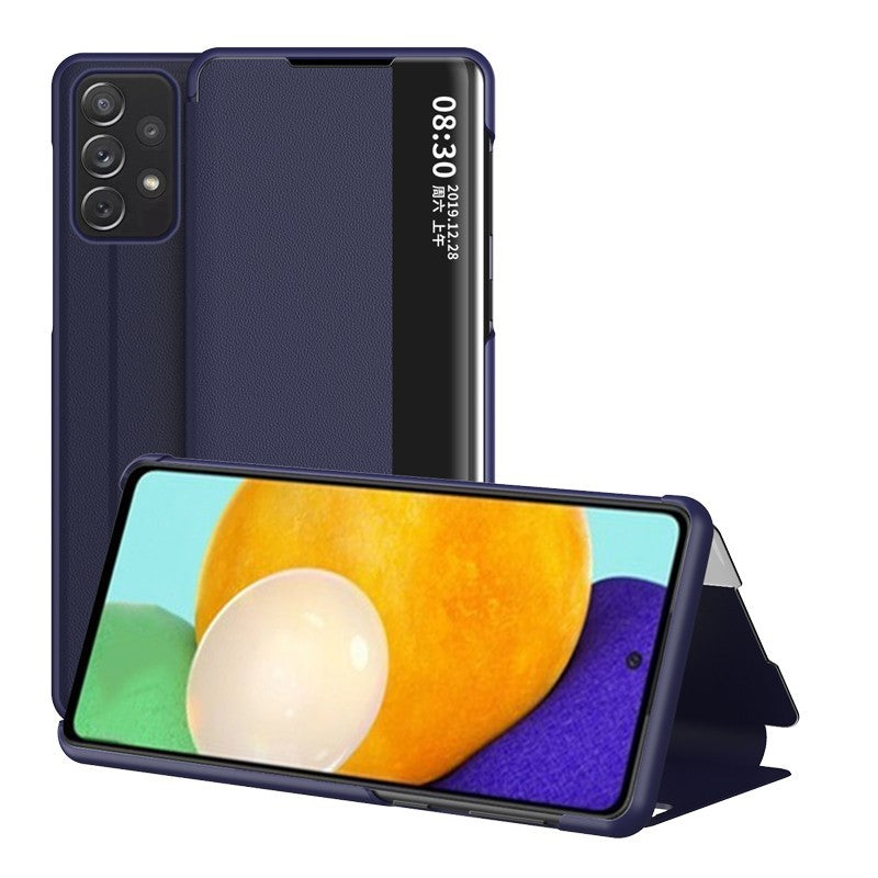 Smart Case For Samsung Galaxy A32 5G Cover Flip Leather Shockproof Window View Smart Case For Samsung Galaxy A32 5G Cover Flip Leather Shockproof Window View
